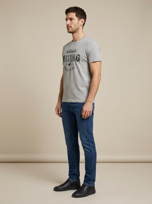 Men's Vintage Denim Mustag T-Shirt