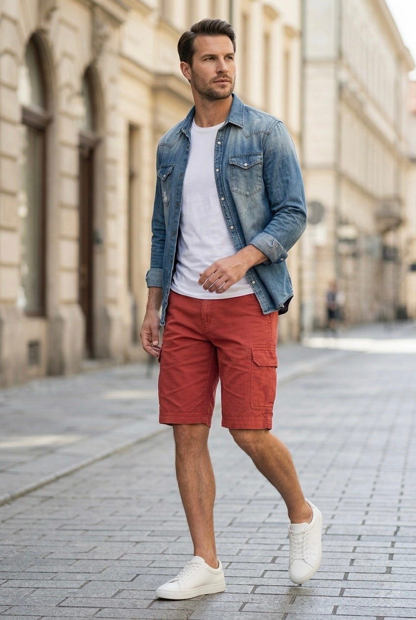Pantaloncino Cargo Marlboro Vintage Uomo