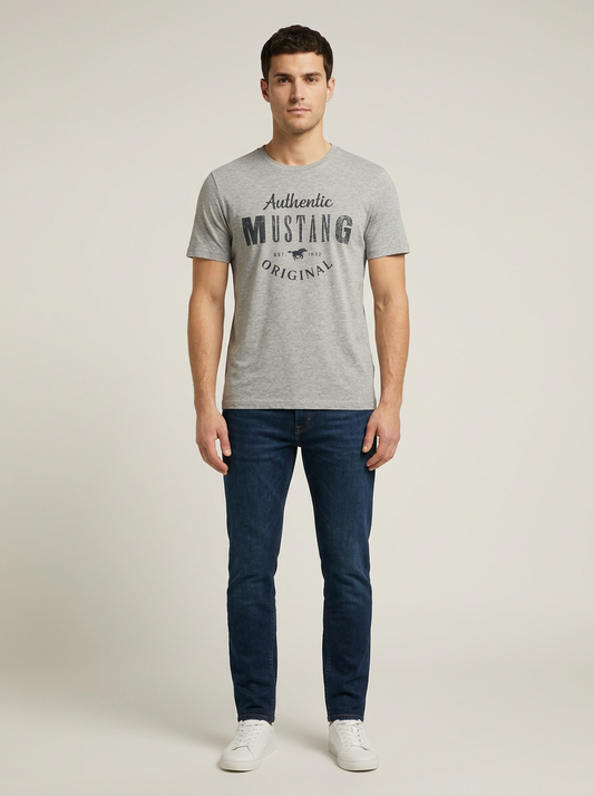 Men's Vintage Denim Mustag T-Shirt