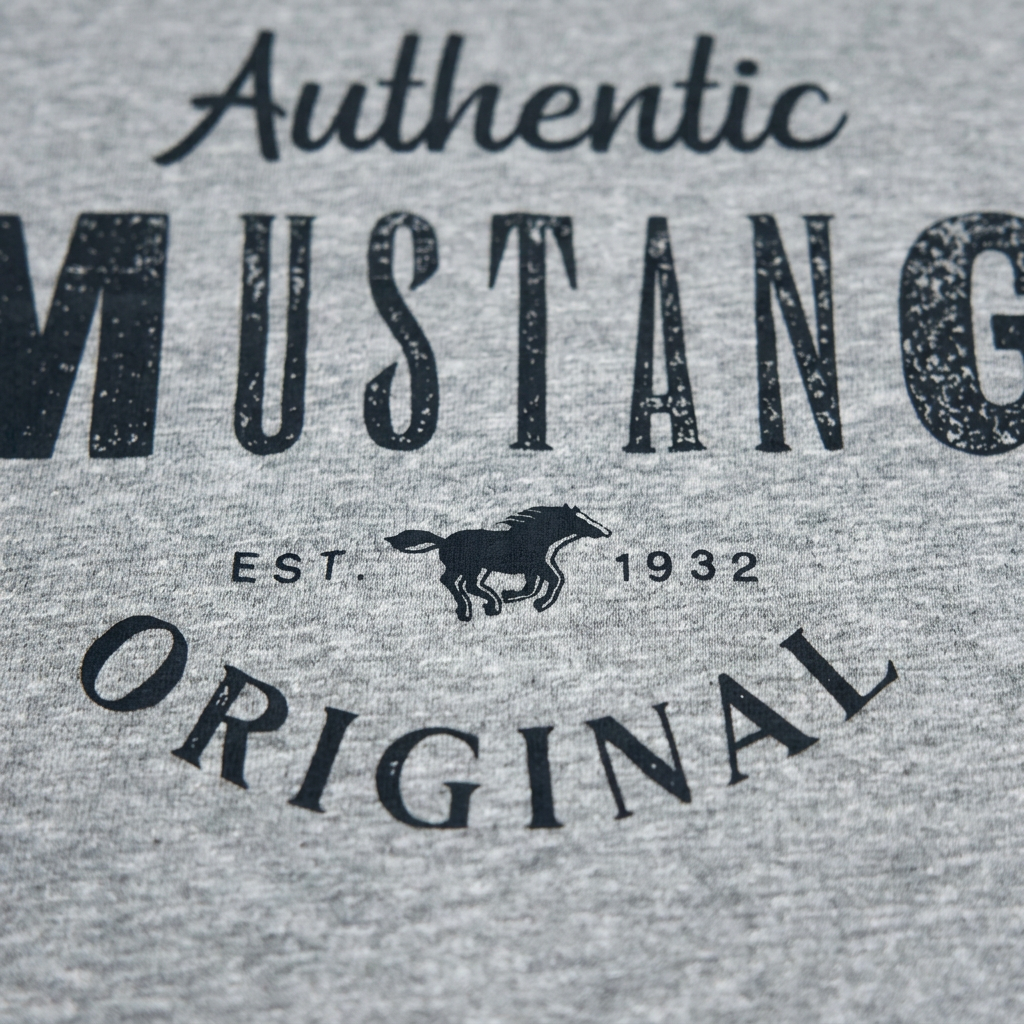 T-Shirt Mustag Denim Vintage Uomo