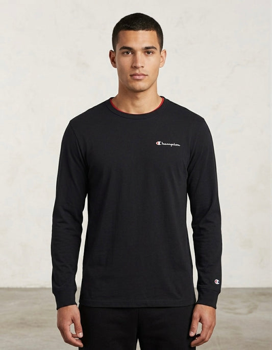 Champion Men's Black Long Sleeve T-Shirt